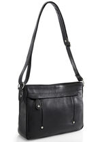 Laurina, Tasche, Damen, mit verstellbarem Umhängeriemen SCHWARZ