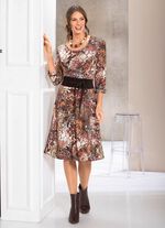 Kleid mit farbbrillantem Inkjet-Druck 