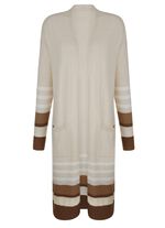 Long-Strickjacke mit Kaschmir 