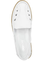 ELENA EDEN Slipper mit Knitterstruktur WEISS