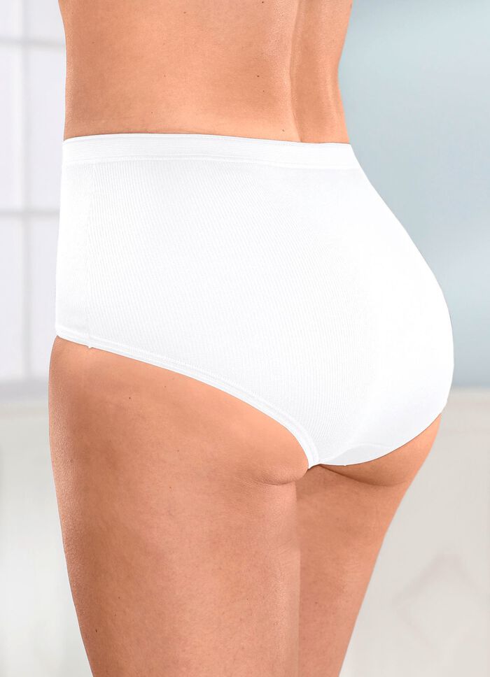 Viererpack Slips mit Spitzeneins&auml;tzen 