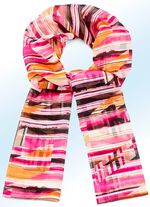 Schal mit ausdrucksstarkem Fantasiedessin 