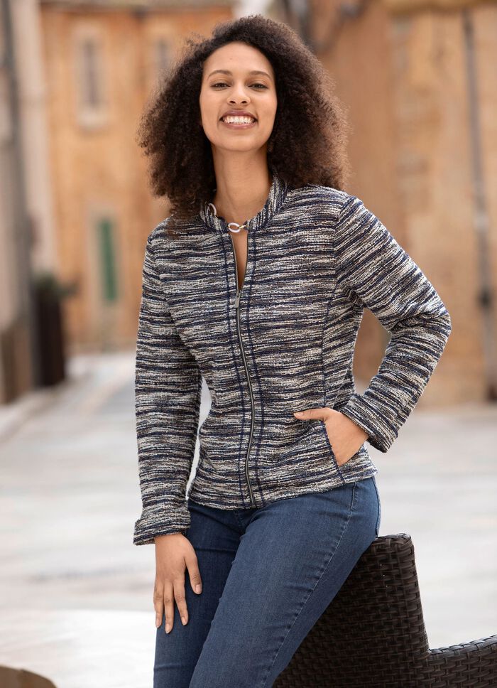 Blusenjacke aus Boucl&eacute; 