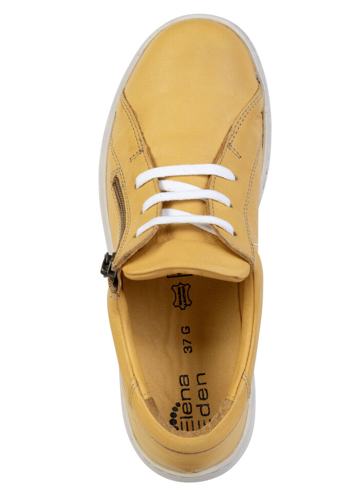 ELENA EDEN, bequeme Damen-Schn&uuml;rschuhe, Weite G, mit herausnehmbarem Fussbett GELB