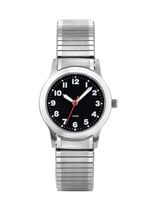 Para-Quartz-Damenuhr mit Edelstahlzugband 