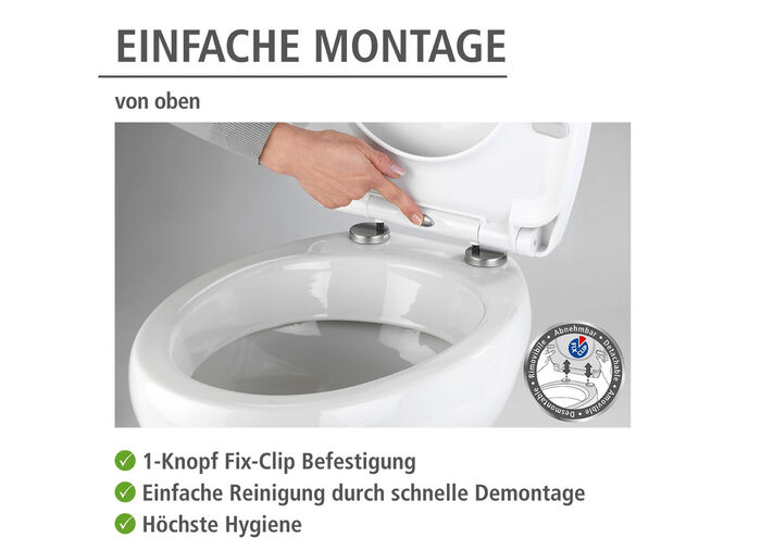 WC-Sitz mit Easy-Close-Absenkautomatik 
