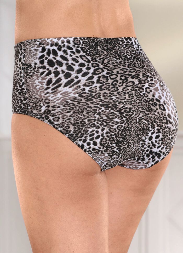 Viererpack Slips mit Raubtierdessin 