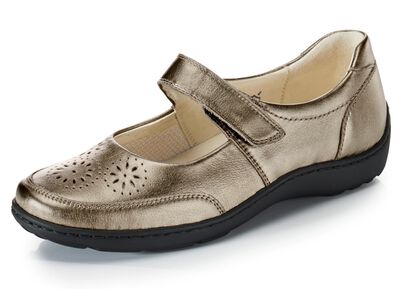 Waldl&auml;ufer, bequeme Damen-Slipper, Weite H, mit herausnehmbarem Fussbett 