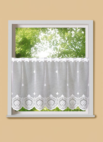 Kurzvorhang mit Stangendurchzug 