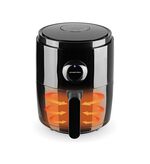 Energiesparende Heissluftfritteuse SCHWARZ-SILBER