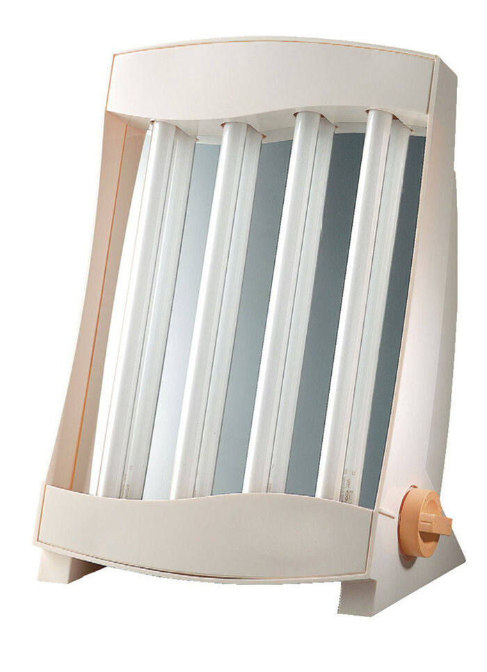 Gesichtssolarium für eine angenehme Bräunung PFIRSICH-WEISS