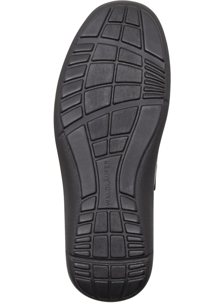 Waldl&auml;ufer, bequeme Herrn-Slipper, Weite H, mit herausnehmbarem Fussbett GRAFIT