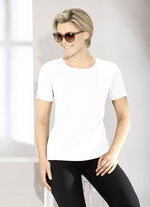 Kombistarkes Shirt in 9 Farben WEISS