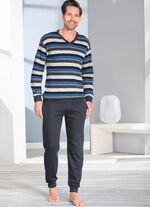 Interlock Schlafanz&uuml;ge im Doppelpack mit B&uuml;ndchenabschl&uuml;ssen 