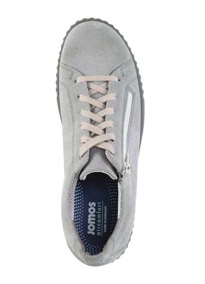 Schn&uuml;rschuh mit atmungsaktivem Fussbett HELLGRAU