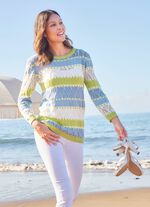 Pullover in Ajour-Strukturmix 