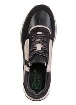 ELENA EDEN, trendige Damen-Sneaker, Weite G, mit herausnehmbarem Fussbett SCHWARZ-KIESEL