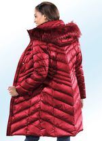 Daunenmantel mit 2-Wege-Rei&szlig;verschluss RUBINROT