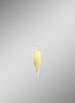 Moderner Anhänger in Bicolor mit Zirkonia 