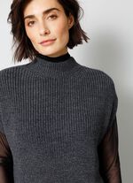 Pullunder in Perlfang ANTHRAZIT