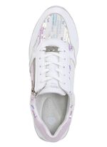 Sneaker in interessant gepr&auml;gtem Materialmix 