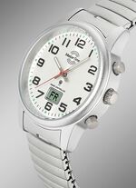 Master Time Funk-Damenuhr mit Edelstahlzugband 