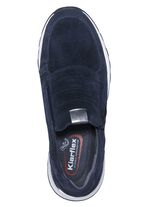 Slipper aus weichem Velourleder MARINE
