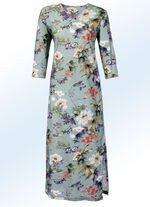 Nachthemd, wadenlang mit 3/4-langen Ärmeln JADE-BUNT