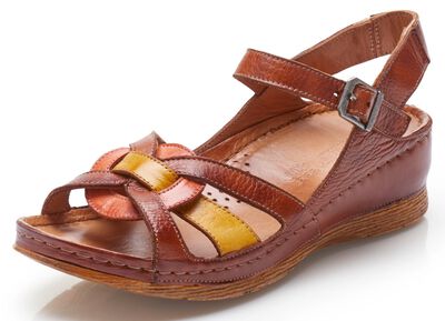 Gemini, klassische Damen-Sandalen, Weite G, mit Gummizug 