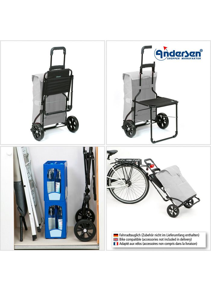 Andersen Einkaufsroller mit Sitzm&ouml;glichkeit 