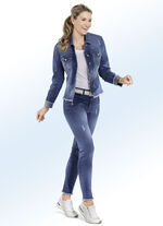 Knöchellange Jeans in 5-Pocket-Form JEANSBLAU