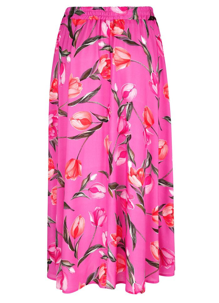 Rock mit floraler Dessinierung 