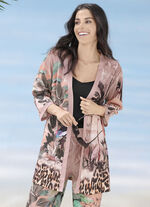 Laurina Blusenjacke mit farbbrillantem Druckdessin 