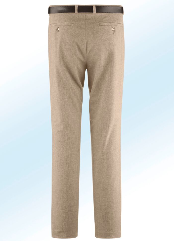 &laquo;Klaus-Modelle&raquo;-Hose mit G&uuml;rtel in 5 Farben BEIGE