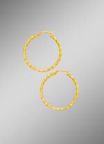 Gedrehte Creolen mit Struktur 