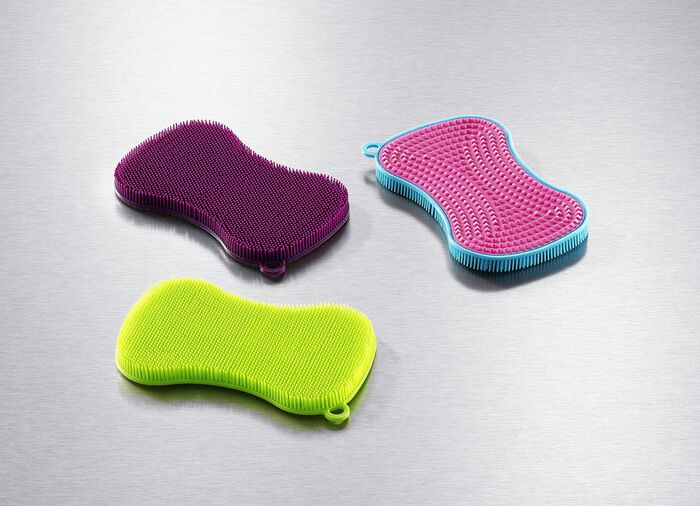 &laquo;KOCHBLUME&raquo; Sp&uuml;lschwamm-Set, 4-teilig 