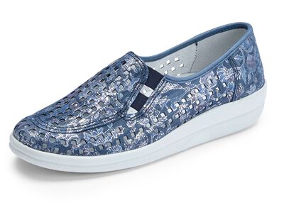 ELENA EDEN, sommerliche Damen-Slipper, Weite G, mit herausnehmbarem Fussbett 