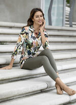 Shirt-Tunika mit Inkjet-Druck