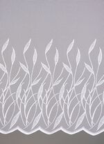 Vorhang Gr&auml;ser mit gebogtem Abschluss und Universalschienenband 