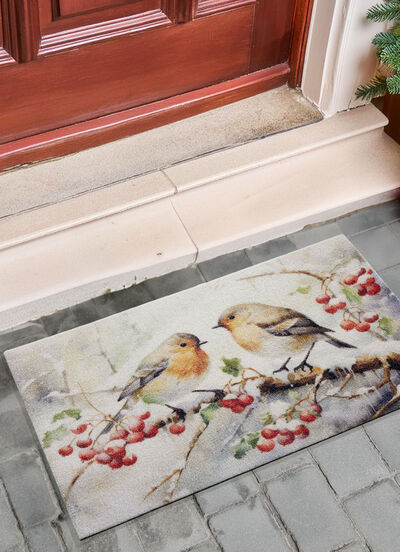 Fussmatte mit winterlichem-Motiv 