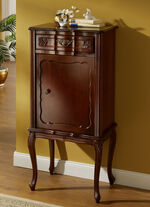 Teilmassive M&ouml;belserie mit kunstvollen Holzverzierungen NUSSBAUM