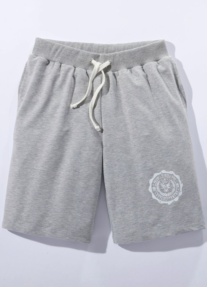 Shorts in 3 Farben SILBERGRAU MELIERT