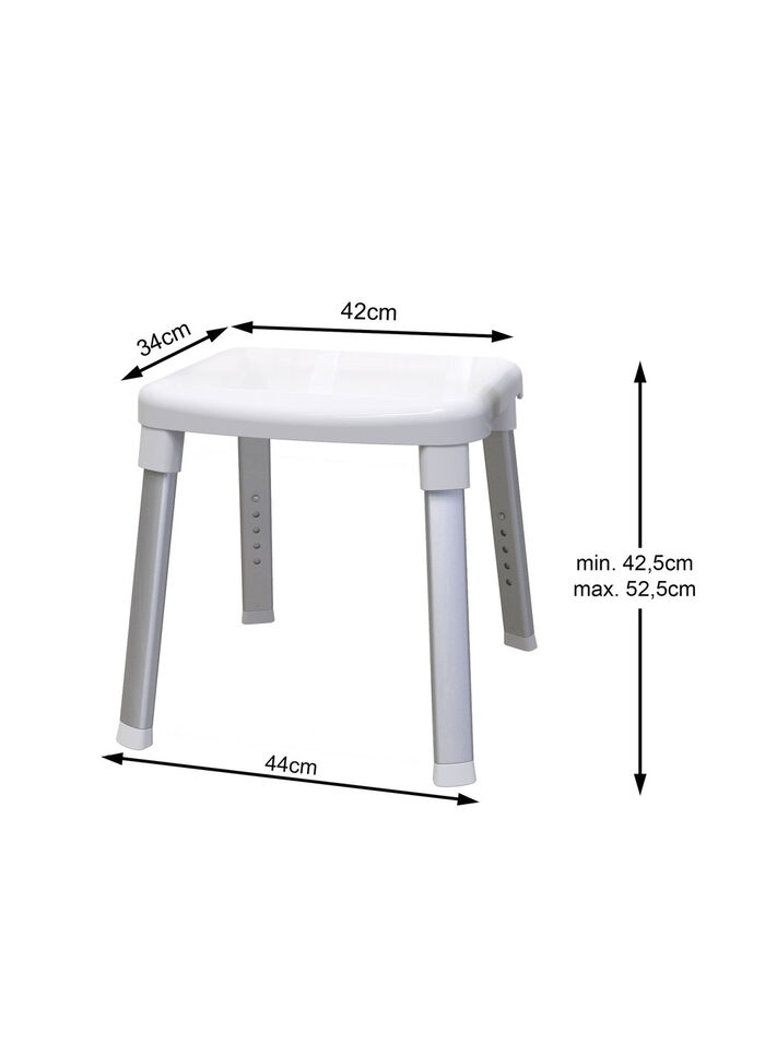 Dusch- und Badehocker mit extra grosser Sitzfläche 