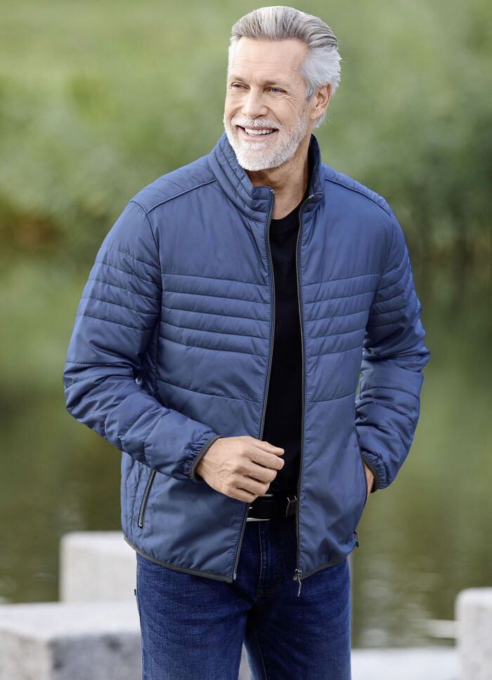 Steppblouson von &laquo;Gate One&raquo; MITTELBLAU