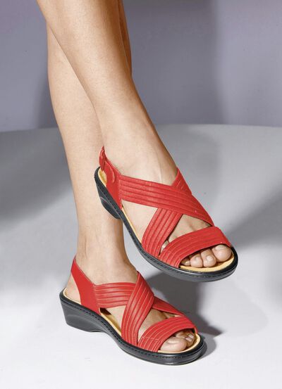 Stretch-Bequem-Sandalette 
