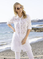 Tunika mit Lochstickerei 