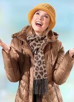 Schal mit Raubtierfell-Dessin 