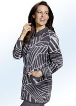 Strickjacke mit Alloverjacquardmuster 