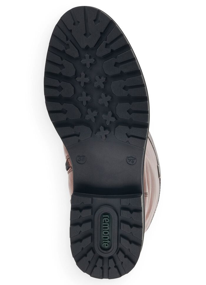 Remonte, gef&uuml;tterte Damen-Stiefel, Winterschuhe, Weite G, mit Reissverschluss MARONE-MOKKA