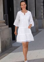 Kleid, 2-tlg. mit Ton-in-Ton Stickerei 